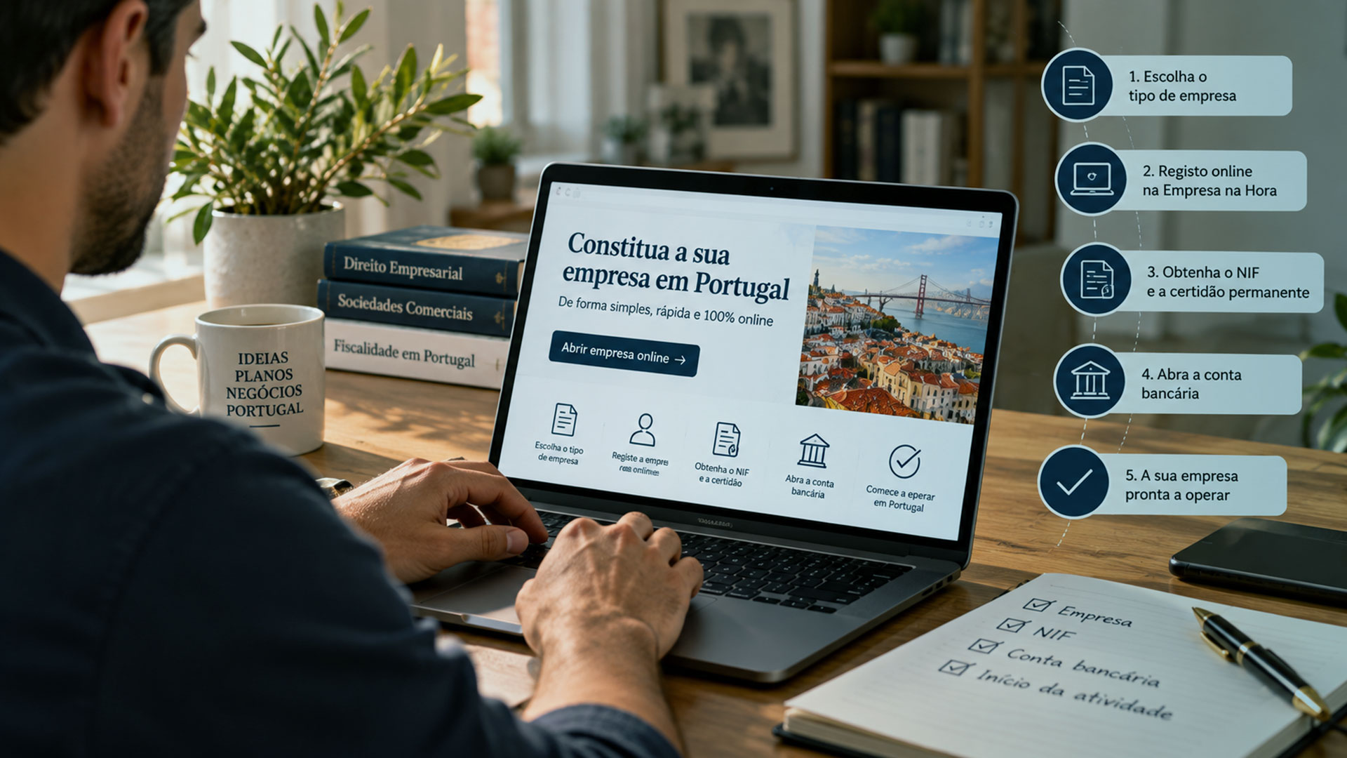 Como abrir ONLINE uma empresa em Portugal?
